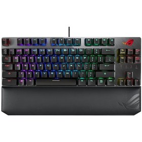 Resim Asus ROG Strix Scope NX TKL Deluxe Cherry MX Red Switch RGB Türkçe Mekanik Oyuncu Klavye 