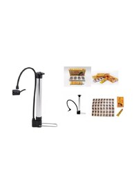 Resim Kısa Alüminyum Bisiklet Pompası + 48'li Yama Seti 