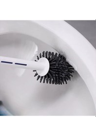 Resim River World Klozet Ve Tuvalet Fırçası Silikon Deterjan Hazneli Çok Renkli 