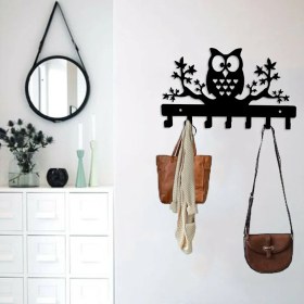 Resim 3Art Metal Dekoratif Metal Duvar Askısı - Modern Portmanto 