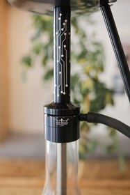 Resim ALFE SHİSHA Performans Nargile Takımı Black Cama Tahliyeli 