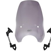 Resim GP Kompozit Scooter Universal Ayarlanabilir Ön Cam Füme 54 cm 