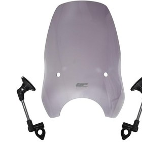 Resim GP Kompozit Scooter Universal Ayarlanabilir Ön Cam Füme 54 cm 