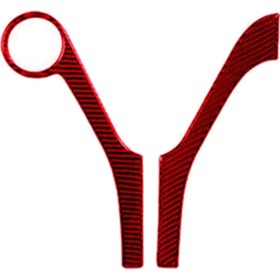 Resim Explosion1 Mercedes-Benz C Sınıfı W204 2007-2010 Için Kırmızı Karbon Fiber Gösterge Paneli Kapak Şeridi Trim (Yurt Dışından) 