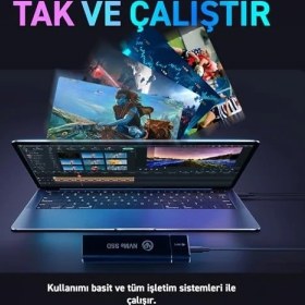 Resim Npo DK02 Nvme M.2 900/1000MB/S Usb-A/type-C Kablolu Taşınabilir Harici SSD (Gb, 0) 