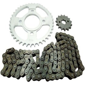 Resim MONDİAL MH125 ÖN-ARKA DİŞLİ ZİNCİR SETİ 38-15T 428H-114L DELTA 