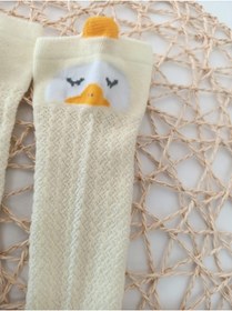 Resim sun desing Çocuk Çorap Çocuk Dizaltı Çorap Bebek Dizaltı Çorap Figürlü Dizaltı Çorap Ördekli Çorap 