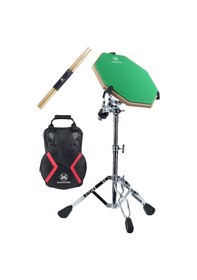 Resim Maxword Dd-239gr Pro Bateri Davul Çalışma Pedi Seti Drum Practice Pad Full Set 