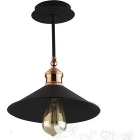 Resim Riolight Retro Bakır Mafsallı Hareketli Başlık Tavan Avizesi Şapka Çapı: 22CM 