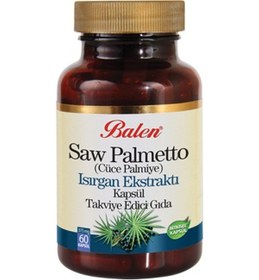 Resim Balen Saw Palmetto Cüce Palmiye Isırgan Ekstraktı 375 Mg 60 Kapsül 