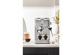 Resim Teknotrust Coffee Art 1101 Süt Köpürtücülü 20bar Basınçlı Espresso Latte Cappuccino Americano Mak. 1,5l 