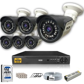 Resim Ids - 6 Kameralı Set - 5mp Sony Lensli Full Hd Gece Görüşlü Su Geçirmez Cepten Izle - Güvenlik Kamerası Sistemi 