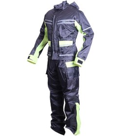 Resim GP Kompozit YGM02 Motosiklet Alt Üst Takım Yağmurluk Siyah 