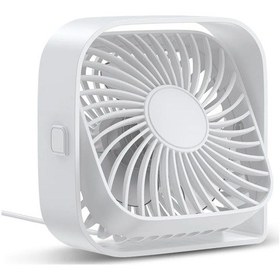 Resim Güçlü Akımlı Mini Usb Taşınabilir Masaüstü Vantilatörü Beyaz, 