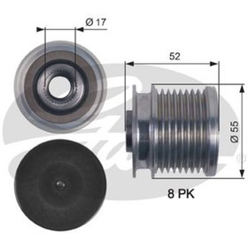 Resim GATES OAP7123 Alternator Kasnagi ( Mercedes: Ml280-300-320 Cdi 05-11 ) 6421500760 (WA647542) 