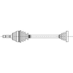 Resim GKN GLANZER 304761 Aks Sol Golf V Jetta / A3 / Octavia 1.6 Fsı Blf 