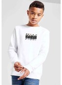 Resim Kpop Shinee Baskılı Unisex Çocuk Beyaz Sweatshirt (534772745) Beyaz 