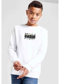 Resim Kpop Shinee Baskılı Unisex Çocuk Beyaz Sweatshirt (534772745) Beyaz 