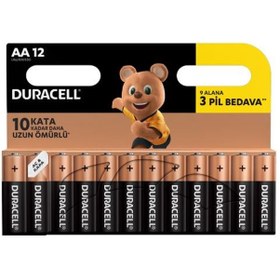 Resim Duracell LR6/MN1500 AA Kalem Pil 12'li 