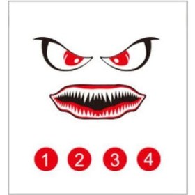 Resim Djı Mavic Pro Kuşkaçıran Vahşi Kanlı Gözler Çıkartma Model7 