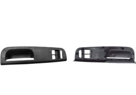 Resim Volkswagen Golf 4 Bora Passat Skoda Octavia 2 Düğmeli Siyah Cam Açma Paneli Çerçevesi 