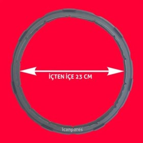 Resim İcanpares Essenso Uyumlu Touch Cook 8 Lt Düdüklü Tencere Lastik Kapak Conta Lastiği 