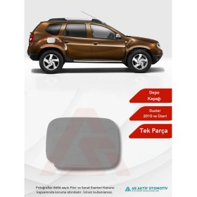 Resim Aktif Oto Krom Dacia Duster Suv Depo Kapağı 1 Parça 2010 ve Üzeri Krom Paslanmaz Çelik 