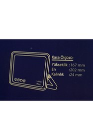 Resim SAKİN ENERJİ NOAS 100W ULTRA SLİM PROJEKTÖR 2'Lİ BEYAZ 