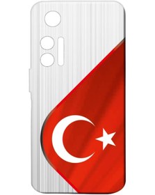 Resim TCL 30 Plus Kılıf (t676k) Baskılı Silikon Kılıf - Bayrak Desenli Kapak Stk-367 