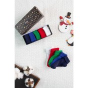 Resim Bross Yılbaşı Kutulu 5 Li Bebek Çorap 