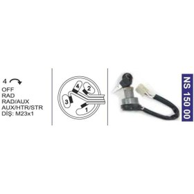 Resim NESAN Şifreli Kontak Anahtarı Askam/dodge/fargo 000a28322 - Ns15000 