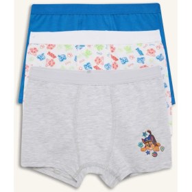 Resim DeFacto Paw Patrol Lisanslı Desenli 3lü Mavi Boxer Erkek ÇOCUK C2901A826SP 