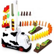 Resim Ankatek With White Train Toy Sound Puzzle Music Light Licensing Electric Electric Domino Cow Car Car Automatic And Ev - 128g-yellow 
