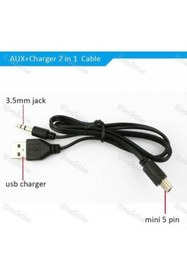 Resim Shn Mp3 Çalar Müzik Kutusu Kablosu [ Usba 3.5mm Aux ] - [ Usb Mini 5pin ] Xusbkablo M33320 R5c14 