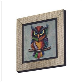 Resim Baykuş Baskılı Mdf Magnet 7x7 60 