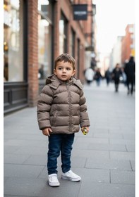Resim Benitto Kids Erkek Bebek Şişme Mont 51374 Kahve 