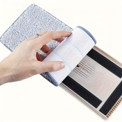 Resim 10'lu Paket Mikrofiber Mop Yedek Pedleri - Islak ve Kuru Moplama, Toz Alma, Kolay Kurulumlu Mop Başlıkları, Ev ve Ofis Malzemeleri için Uygun, Yıkanabilir, Tekrar Kullanılabilir Düz Zemin Temizlik Bezleri 