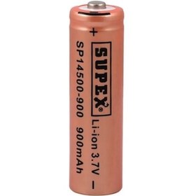 Resim Supex SP14500-900 900 mAh 3.7 V 14500 Li-Ion Şarj Edilebilir Pil 
