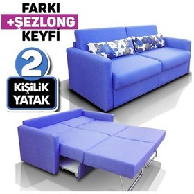 Resim Seray Servol Şezlonglu 2 Kişilik Yataklı Kanepe 