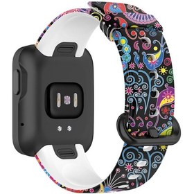 Resim Desen Baskılı Kordonlu Saat Silikon Ayarlanabilir Akıllı Saat Kayışı Xiaomi Redmi Watch/mi Watch Lite İçin 