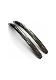 Resim Eko Kumru Yay Alüminyum Metal Lüks Modern Mobilya Çekmece Mutfak Dolabı Kulpu Krom 192mm 5 Adet Krom 