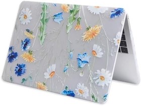 Resim McStorey MacBook Air M1 Uyumlu 13 İnç Çiçek Desenli Sert Kapak İnce Hafif Çizik Darbe Koruma Solmaz Baskı Şık Tasarım Sarı 