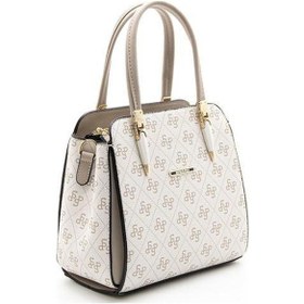 Resim Silver Polo Sp1136 Kadın El Çantası Monogram Bej-kum 