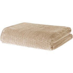 Resim Puffy Trinity Çift Kişilik Wellsoft Battaniye - Kum Beji 