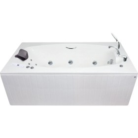 Resim San Diego Jakuzi 184x102 h:63 President Hidromasaj Sistemli Küvet (Gövde + Metal ayak + Ön panel) 