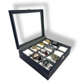 Resim Dijital Çarşı Richbox 12'li Saat Kutusu Dekoratif Köşe Korumalı Mango Laci 