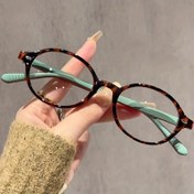 Resim 1\3 adet Retro Edebiyat Mavi Işık Engelleyici Gözlükler Erkek ve Kadınlar için, Çok Yönlü Oval Küçük Çerçeve Gözlükler, Günlük Boş Zaman ve Ofis için Uygun 