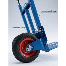 Resim Fujika Yeni Nesil Profesyonel 200KG Taşıma Kapasite Katlanır El Arabası Koli Yük Eşya Paket Taşıma 