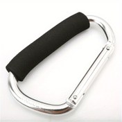 Resim Dayanıklı Alüminyum Alaşımlı Ergonomik Kauçuk Tutuşlu D Şekilli Büyük Kayar Toka - Kamp, Yürüyüş ve Ev Kullanımı İçin Güvenli Çok Amaçlı Kilitli Klips - Kamp Ekipmanları, Modern ve Sağlam Yapı 