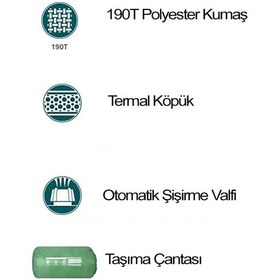 Resim Pavillo 68058 Easy Inflate Tek Kişilik Şişme Mat 68058 Çok Renkli 